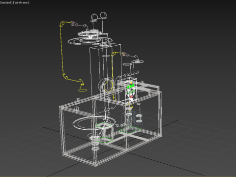 CENTRIFUGAL SPRAY DRYER MACHINE SPRAYING DRYING POWDER GRANULE 3D Model