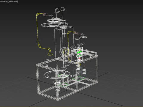 CENTRIFUGAL SPRAY DRYER MACHINE SPRAYING DRYING POWDER GRANULE 3D Model