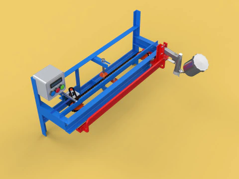 AUTOMATISCHE VERFSPUITMACHINE SPRAYER COATING AIRBRUSH TOOL 3D Model