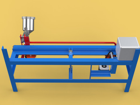 AUTOMATIC PAINT SPRAYING MACHINE SPRAYER COATING AIRBRUSH TOOL 3Dモデル