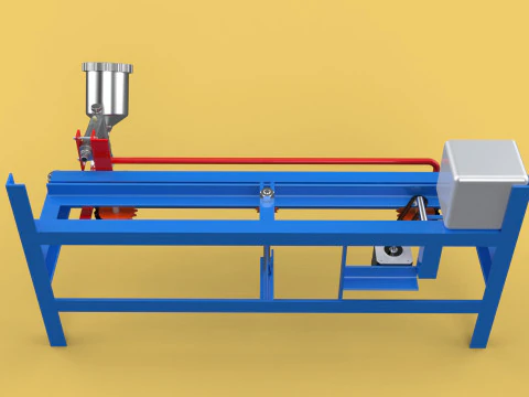 AUTOMATIC PAINT SPRAYING MACHINE SPRAYER COATING AIRBRUSH TOOL 3D Model