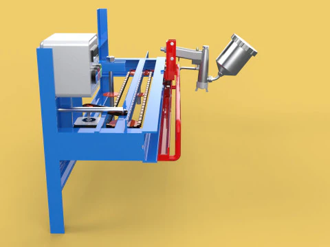 AUTOMATIC PAINT SPRAYING MACHINE SPRAYER COATING AIRBRUSH TOOL 3D Model