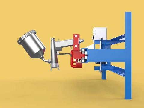 AUTOMATIC PAINT SPRAYING MACHINE SPRAYER COATING AIRBRUSH TOOL 3D Model