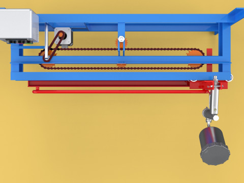 AUTOMATIC PAINT SPRAYING MACHINE SPRAYER COATING AIRBRUSH TOOL 3Dモデル