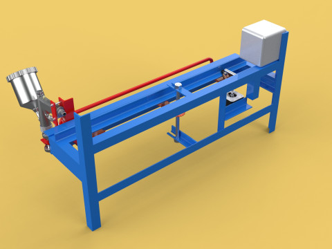 AUTOMATIC PAINT SPRAYING MACHINE SPRAYER COATING AIRBRUSH TOOL 3Dモデル