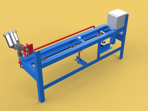 AUTOMATIC PAINT SPRAYING MACHINE SPRAYER COATING AIRBRUSH TOOL 3D Model