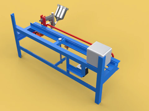 AUTOMATIC PAINT SPRAYING MACHINE SPRAYER COATING AIRBRUSH TOOL 3D Model