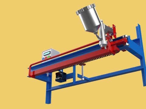 AUTOMATIC PAINT SPRAYING MACHINE SPRAYER COATING AIRBRUSH TOOL 3Dモデル