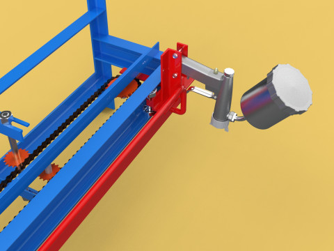 AUTOMATIC PAINT SPRAYING MACHINE SPRAYER COATING AIRBRUSH TOOL 3Dモデル