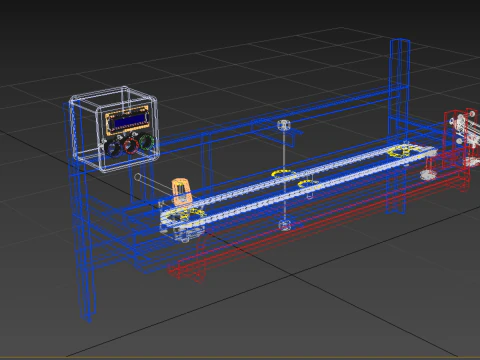 AUTOMATIC PAINT SPRAYING MACHINE SPRAYER COATING AIRBRUSH TOOL 3D Model