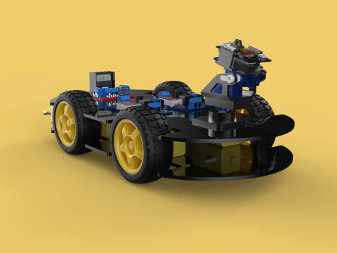 BEWAKINGSROBOT CAMERABEVEILIGING SLIMME AUTOPATROL AUTONOM 3D Model