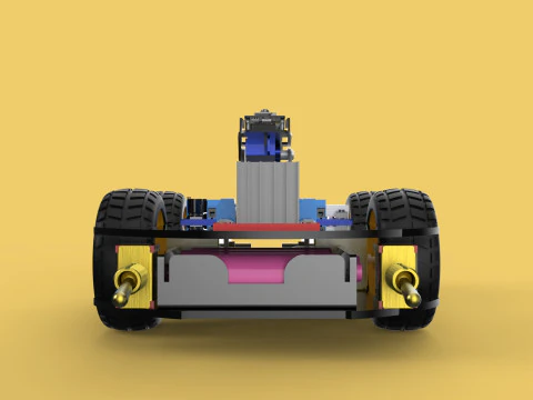 SURVEILLANCE ROBOT CAMERA SECURITY SMART CAR PATROL AUTONOMOUS 3D Model