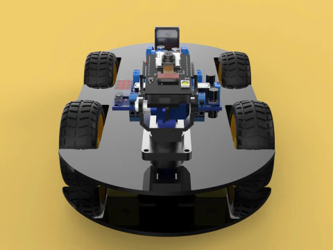 SURVEILLANCE ROBOT CAMERA SECURITY SMART CAR PATROL AUTONOMOUS 3D Model