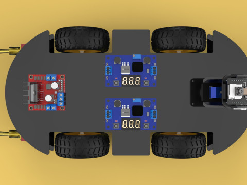 SURVEILLANCE ROBOT CAMERA SECURITY SMART CAR PATROL AUTONOMOUS 3Dモデル