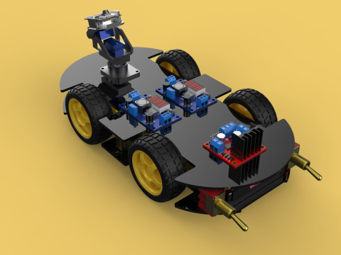 SURVEILLANCE ROBOT CAMERA SECURITY SMART CAR PATROL AUTONOMOUS 3Dモデル