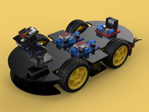 SURVEILLANCE ROBOT CAMERA SECURITY SMART CAR PATROL AUTONOMOUS 3Dモデル