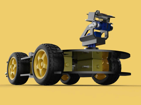 SURVEILLANCE ROBOT CAMERA SECURITY SMART CAR PATROL AUTONOMOUS 3D Model