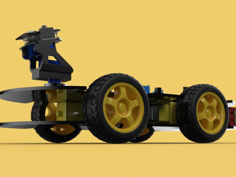 SURVEILLANCE ROBOT CAMERA SECURITY SMART CAR PATROL AUTONOMOUS 3D Model