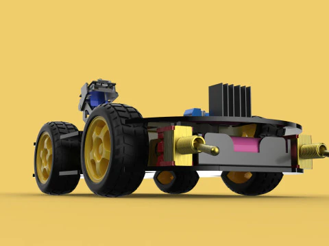 SURVEILLANCE ROBOT CAMERA SECURITY SMART CAR PATROL AUTONOMOUS 3D Model