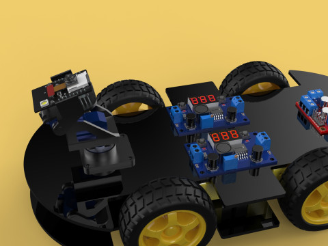 SURVEILLANCE ROBOT CAMERA SECURITY SMART CAR PATROL AUTONOMOUS 3Dモデル