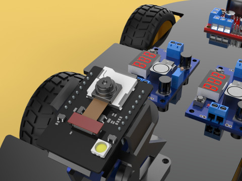 SURVEILLANCE ROBOT CAMERA SECURITY SMART CAR PATROL AUTONOMOUS 3Dモデル