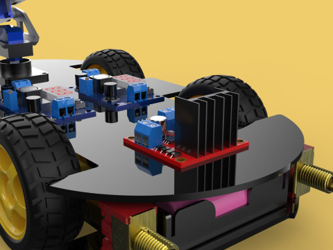 SURVEILLANCE ROBOT CAMERA SECURITY SMART CAR PATROL AUTONOMOUS 3Dモデル