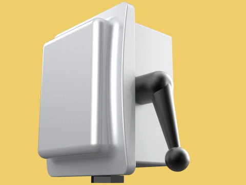 MANIGLIA LEVA CAMMA AVVIAMENTO COS INTERRUTTORE DI CAMBIO OHM MANOPOLA A LEVA Modello 3D