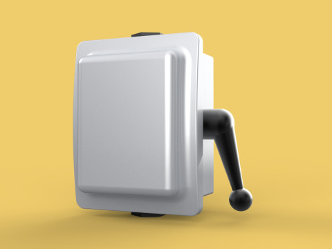 HANDLE LEVER CAM STARTER COS CHANGE OVER SWITCH OHM TOGGLE KNOB 3Dモデル