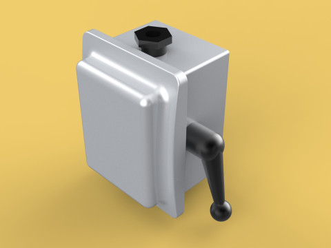 HANDLE LEVER CAM STARTER COS CHANGE OVER SWITCH OHM TOGGLE KNOB 3Dモデル