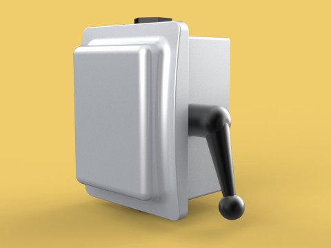 HANDLE LEVER CAM STARTER COS CHANGE OVER SWITCH OHM TOGGLE KNOB 3Dモデル