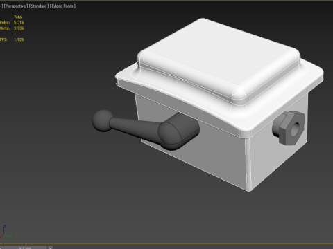 HANDLE LEVER CAM STARTER COS CHANGE OVER SWITCH OHM TOGGLE KNOB 3Dモデル
