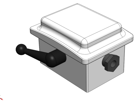 HANDLE LEVER CAM STARTER COS CHANGE OVER SWITCH OHM TOGGLE KNOB 3Dモデル