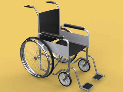STANDARD MEDICAL WHEELCHAIR MANUAL WHEEL CHAIR MOBILITY 3Dモデル