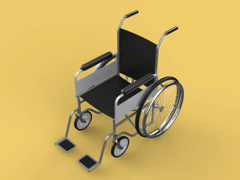 STANDARD MEDICAL WHEELCHAIR MANUAL WHEEL CHAIR MOBILITY 3D Model