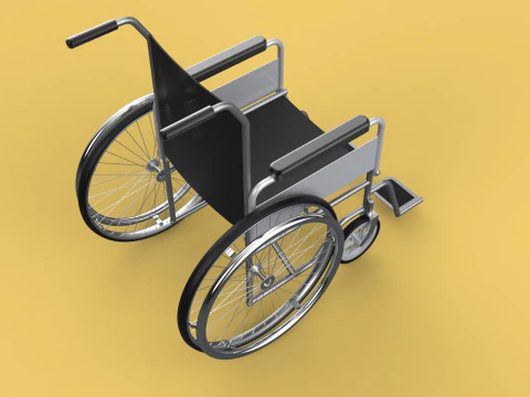 STANDARD MEDICAL WHEELCHAIR MANUAL WHEEL CHAIR MOBILITY 3D Model