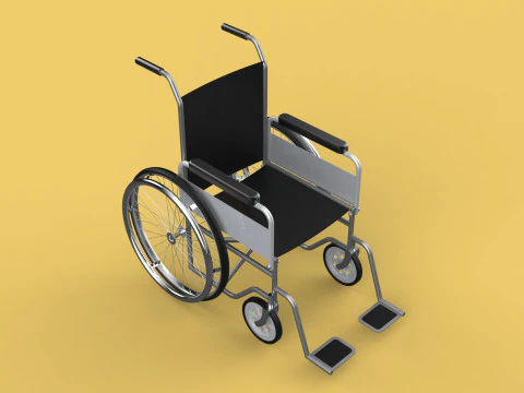 STANDARD MEDICAL WHEELCHAIR MANUAL WHEEL CHAIR MOBILITY 3D Model