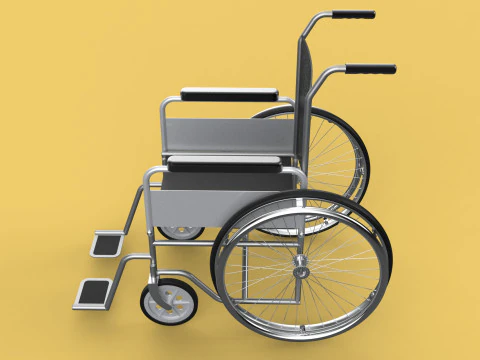 STANDARD MEDICAL WHEELCHAIR MANUAL WHEEL CHAIR MOBILITY 3D Model