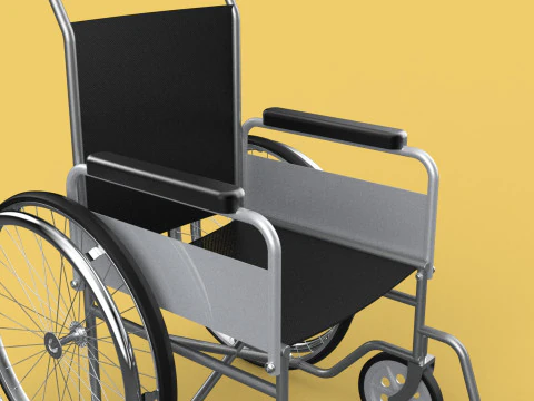 STANDARD MEDICAL WHEELCHAIR MANUAL WHEEL CHAIR MOBILITY 3D Model