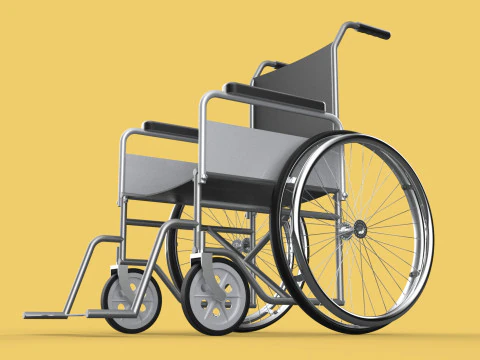 STANDARD MEDICAL WHEELCHAIR MANUAL WHEEL CHAIR MOBILITY 3D Model