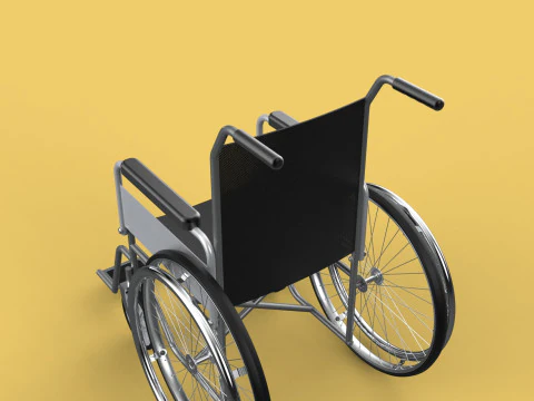 STANDARD MEDICAL WHEELCHAIR MANUAL WHEEL CHAIR MOBILITY 3D Model
