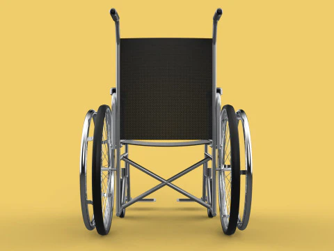 STANDARD MEDICAL WHEELCHAIR MANUAL WHEEL CHAIR MOBILITY 3D Model