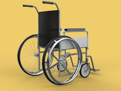 STANDARD MEDICAL WHEELCHAIR MANUAL WHEEL CHAIR MOBILITY 3D Model