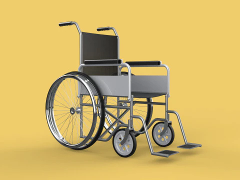 STANDARD MEDICAL WHEELCHAIR MANUAL WHEEL CHAIR MOBILITY 3D Model