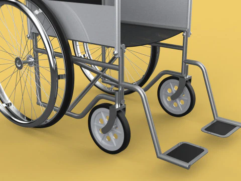 STANDARD MEDICAL WHEELCHAIR MANUAL WHEEL CHAIR MOBILITY 3D Model