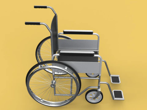 STANDARD MEDICAL WHEELCHAIR MANUAL WHEEL CHAIR MOBILITY 3D Model