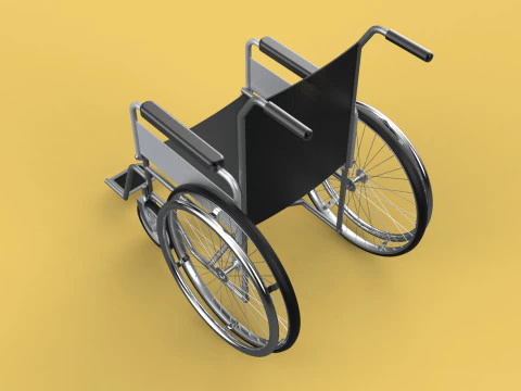 STANDARD MEDICAL WHEELCHAIR MANUAL WHEEL CHAIR MOBILITY 3D Model