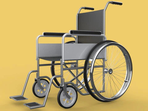 STANDARD MEDICAL WHEELCHAIR MANUAL WHEEL CHAIR MOBILITY 3D Model