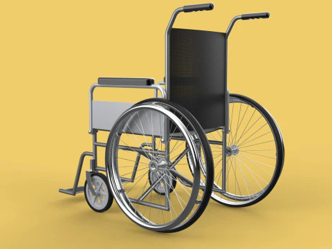 STANDARD MEDICAL WHEELCHAIR MANUAL WHEEL CHAIR MOBILITY 3D Model