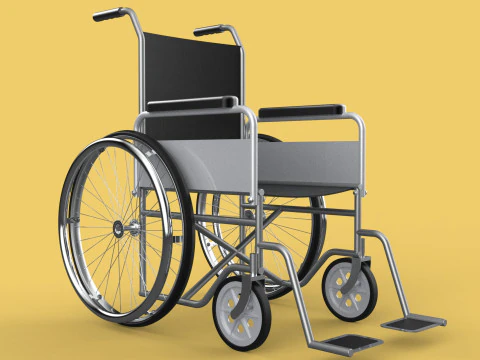STANDARD MEDICAL WHEELCHAIR MANUAL WHEEL CHAIR MOBILITY 3D Model