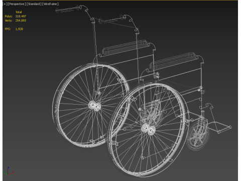 STANDARD MEDICAL WHEELCHAIR MANUAL WHEEL CHAIR MOBILITY Model 3D